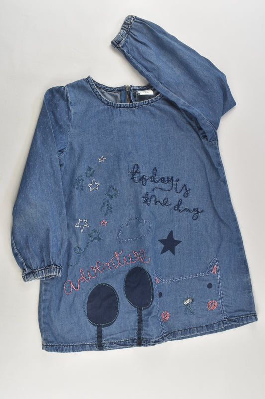 Lindex Size 3-4 (104 cm) Lightweight Denim Dress
