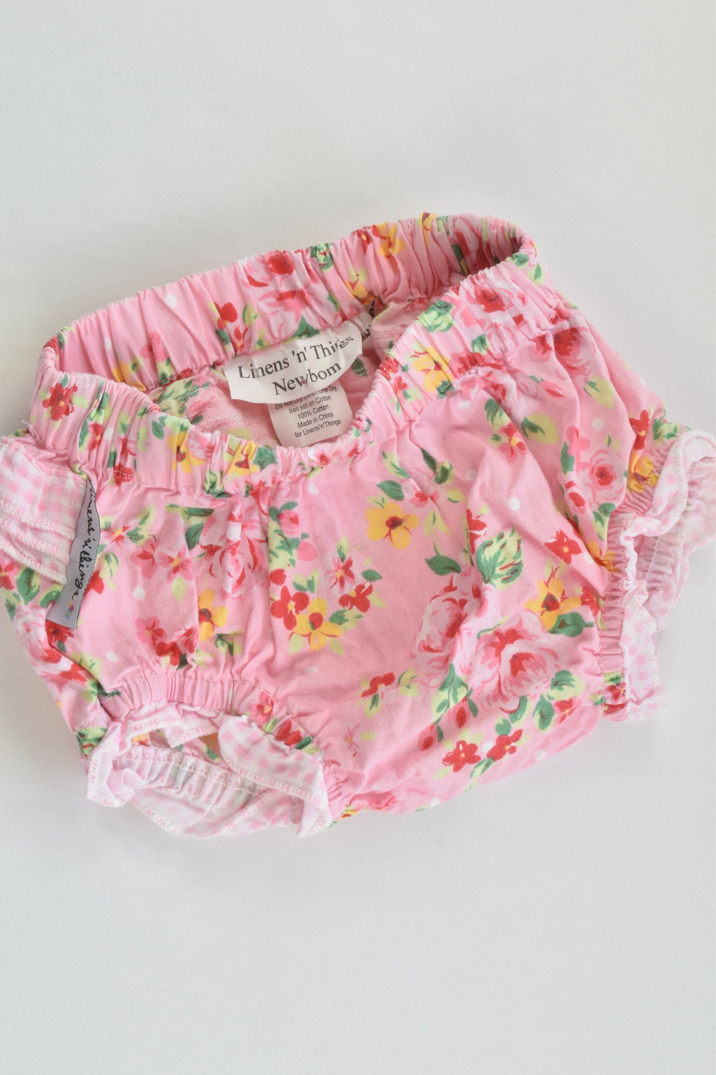 Linens 'n' Things Size 0000 (Newborn) Floral Nappy Cover