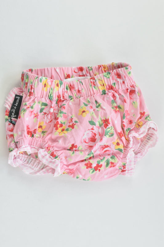 Linens 'n' Things Size 0000 (Newborn) Floral Nappy Cover