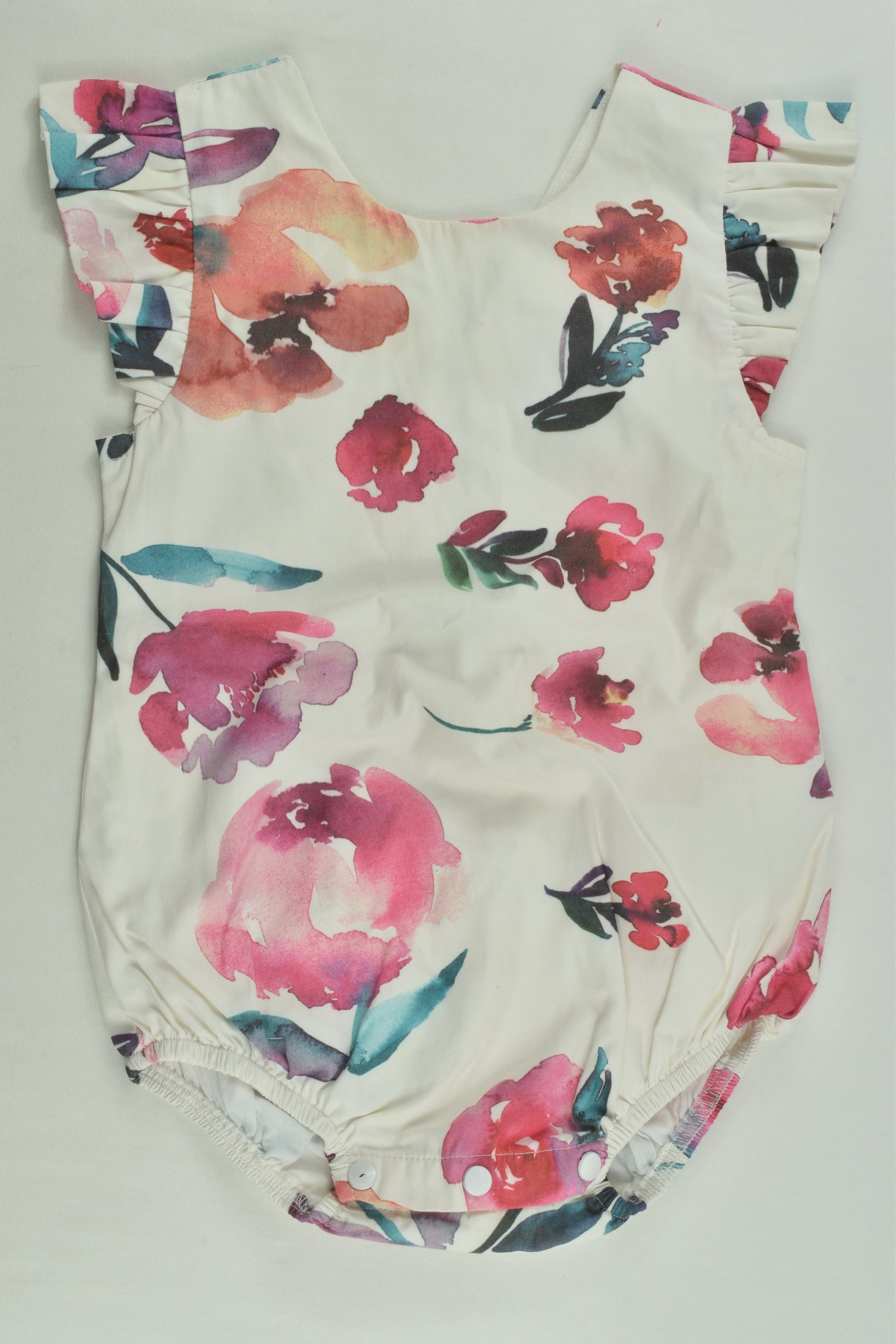 Lissy Rose Size 0 Lined Floral Romper