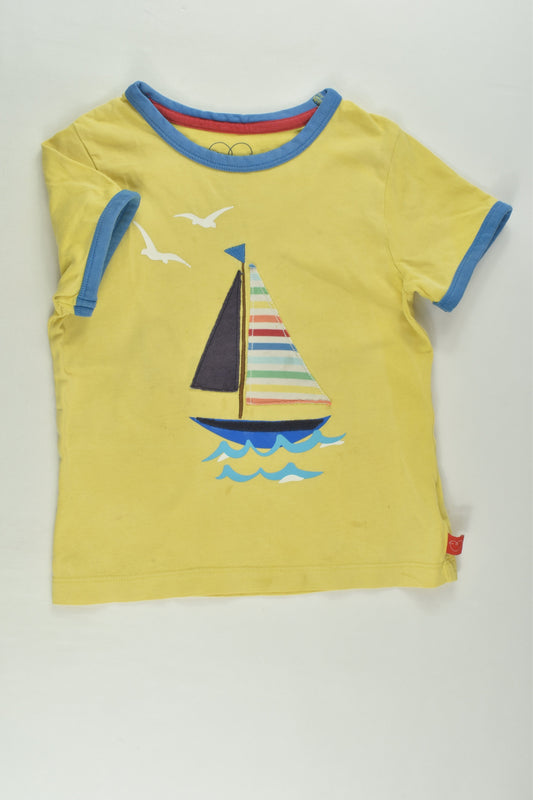 Little Bird Size 2-3 Rainbow Sailboat T-shirt