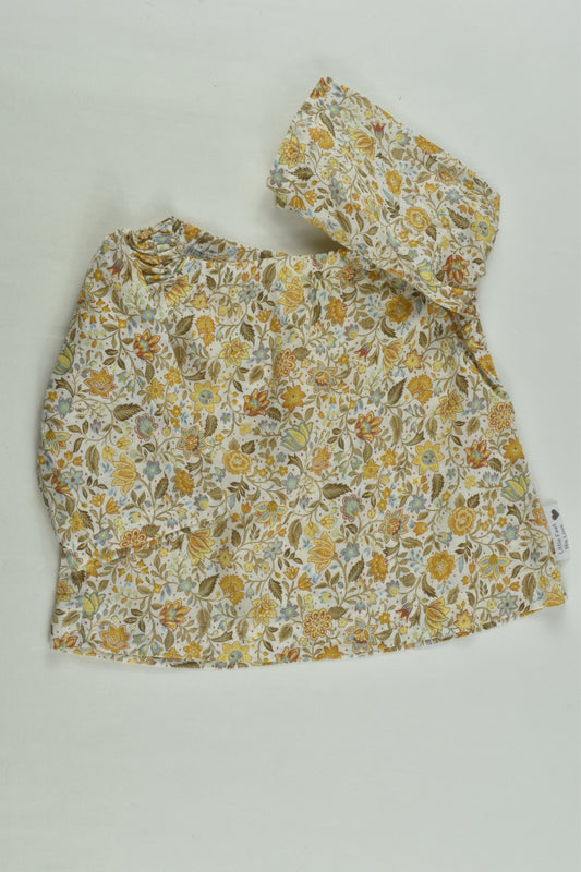 Little Feet Big Love Size 00 Floral Blouse