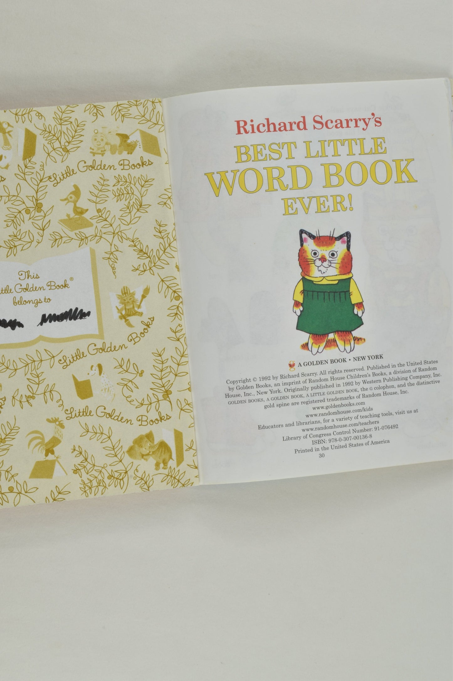 Little Golden Book Richard Scarry's 'Best Little Word Book Ever'