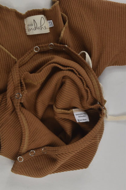 Little Indahs Size 1 Ribbed Wrap Bodysuit
