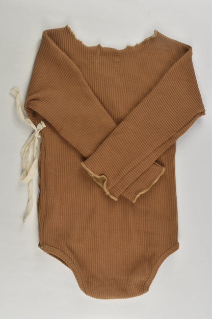 Little Indahs Size 1 Ribbed Wrap Bodysuit