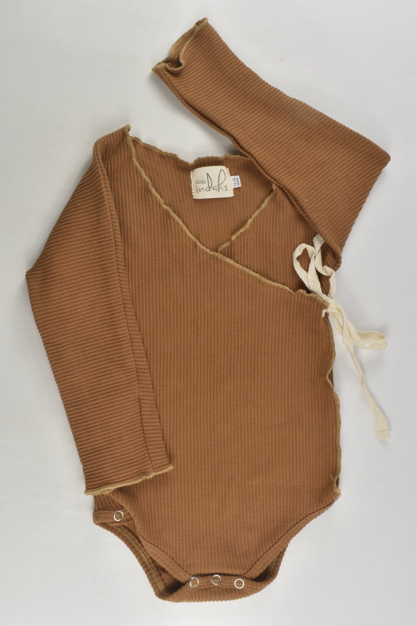 Little Indahs Size 1 Ribbed Wrap Bodysuit