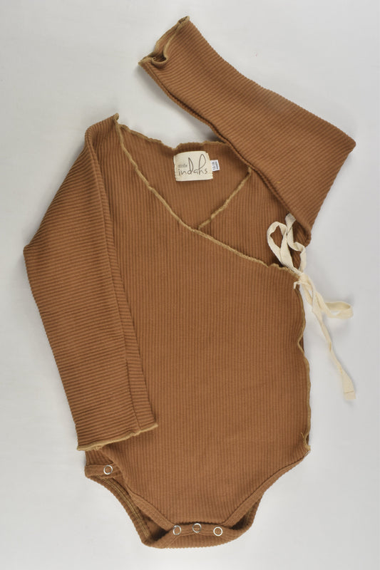 Little Indahs Size 1 Ribbed Wrap Bodysuit