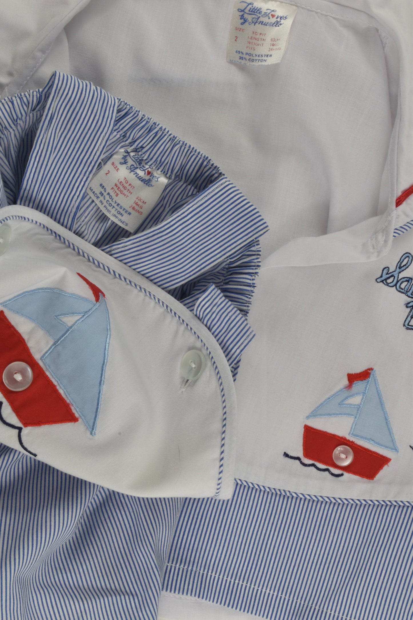 Little Loves by Anuello Size 2 Vintage Nautical Outfit