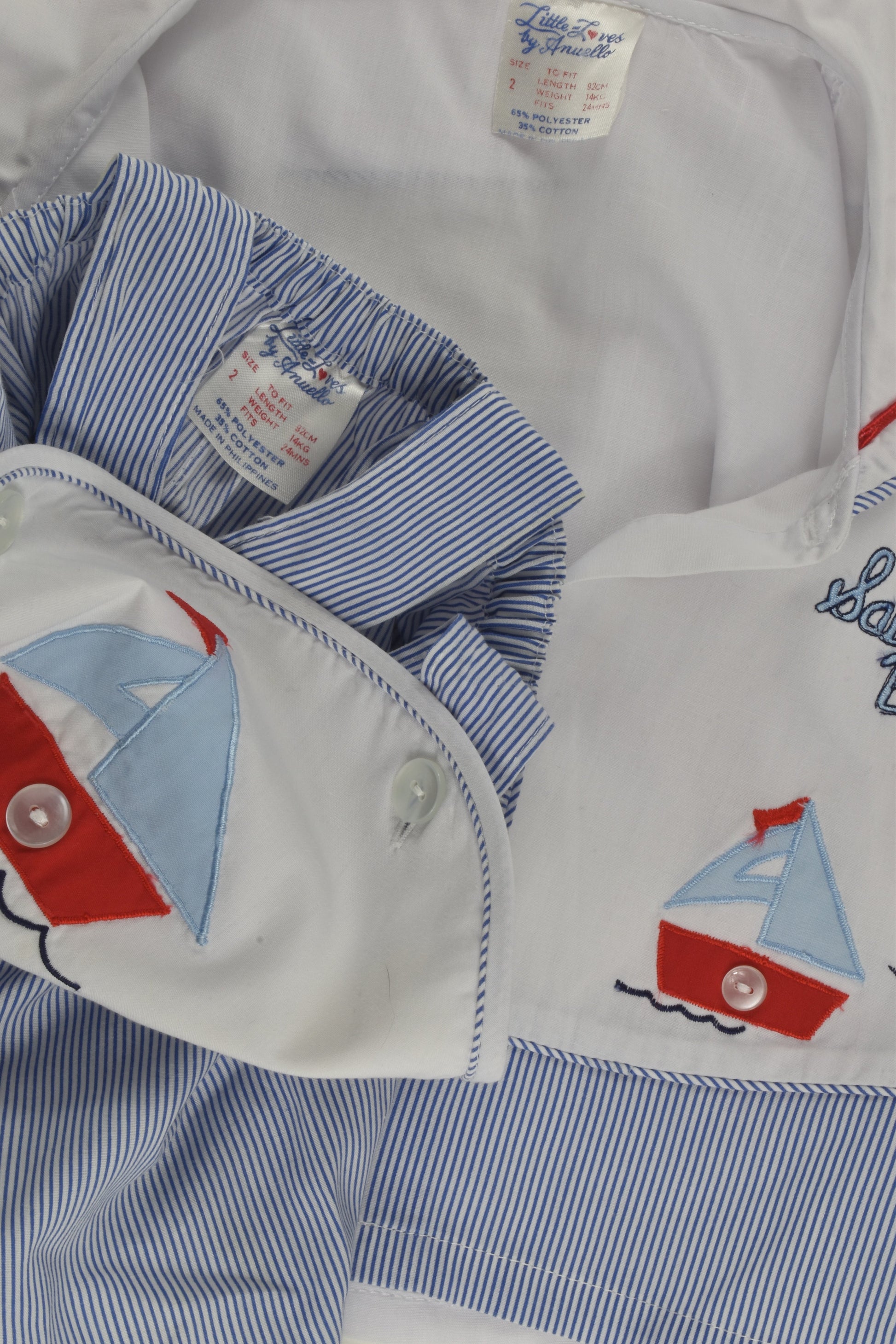 Little Loves by Anuello Size 2 Vintage Nautical Outfit