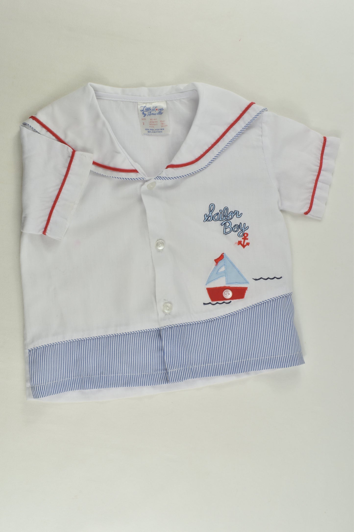 Little Loves by Anuello Size 2 Vintage Nautical Outfit