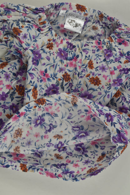 Little Miss A Size 1 Floral Blouse
