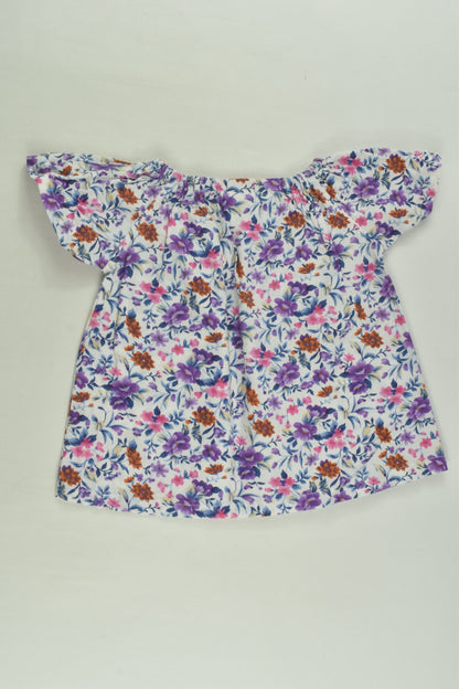 Little Miss A Size 1 Floral Blouse