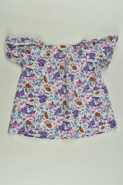 Little Miss A Size 1 Floral Blouse