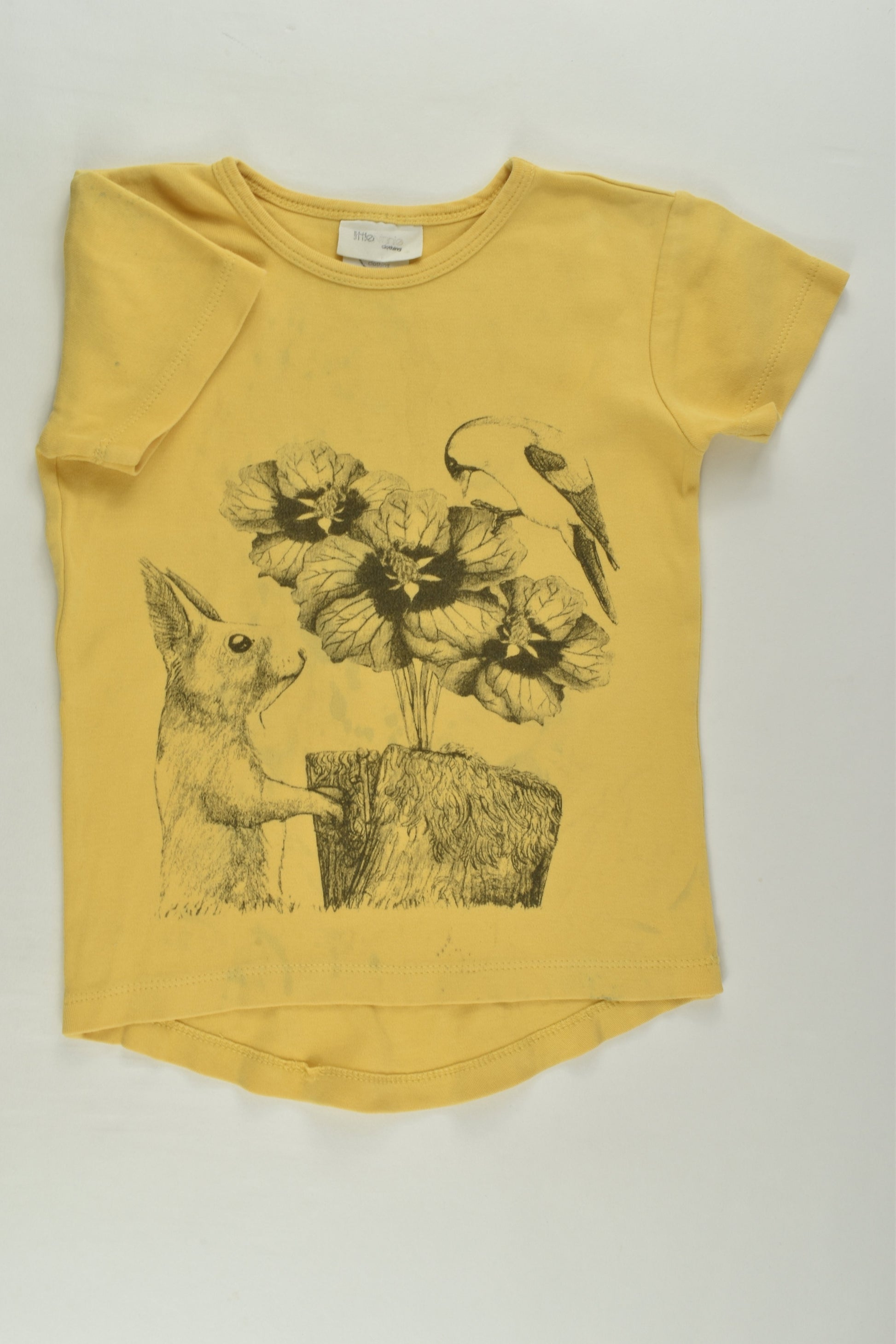Little Vinnie Clothing Size 2 Organic Squirrel T-shirt