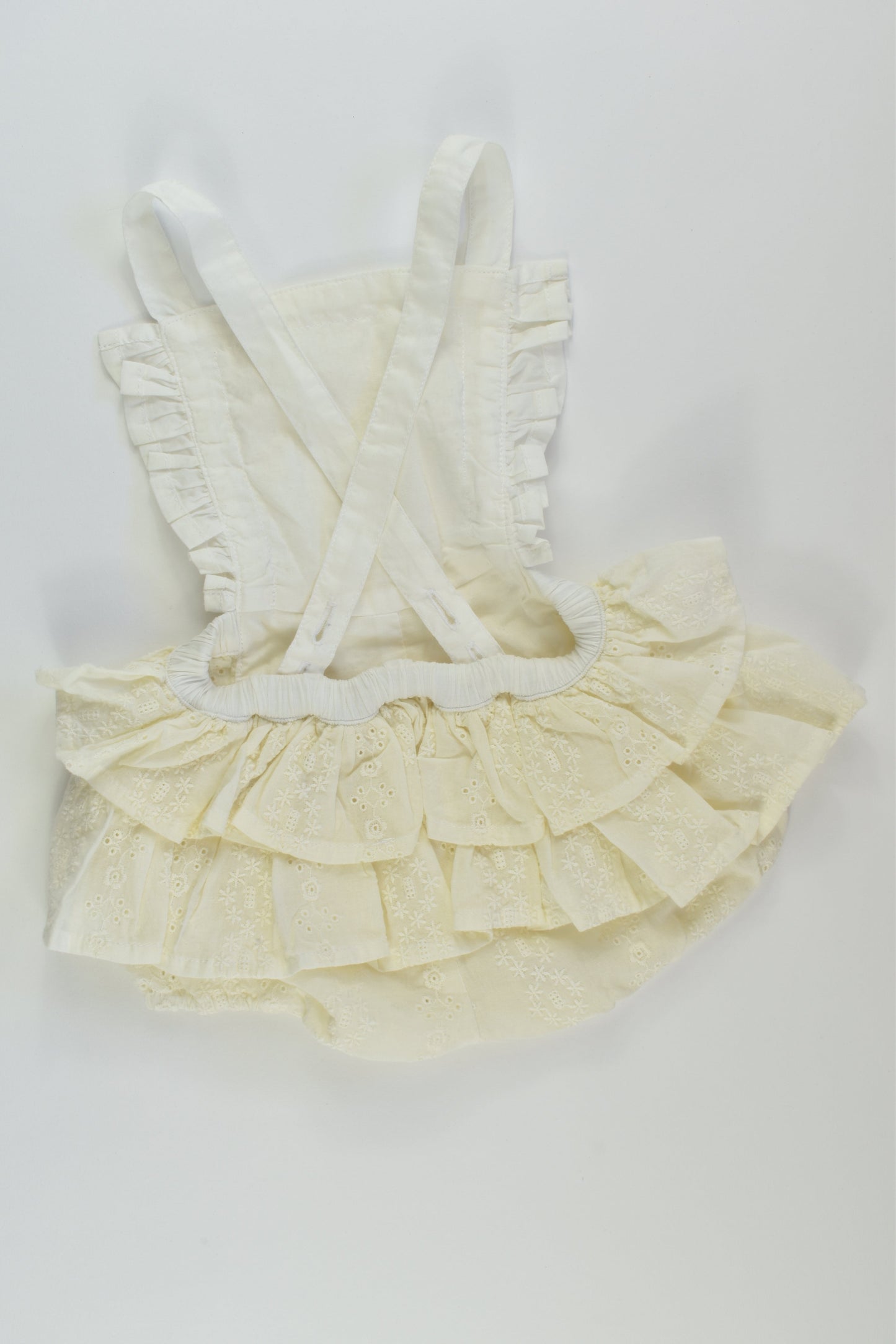 Little Wings Size 000 (3 months) Lace Bubble Romper