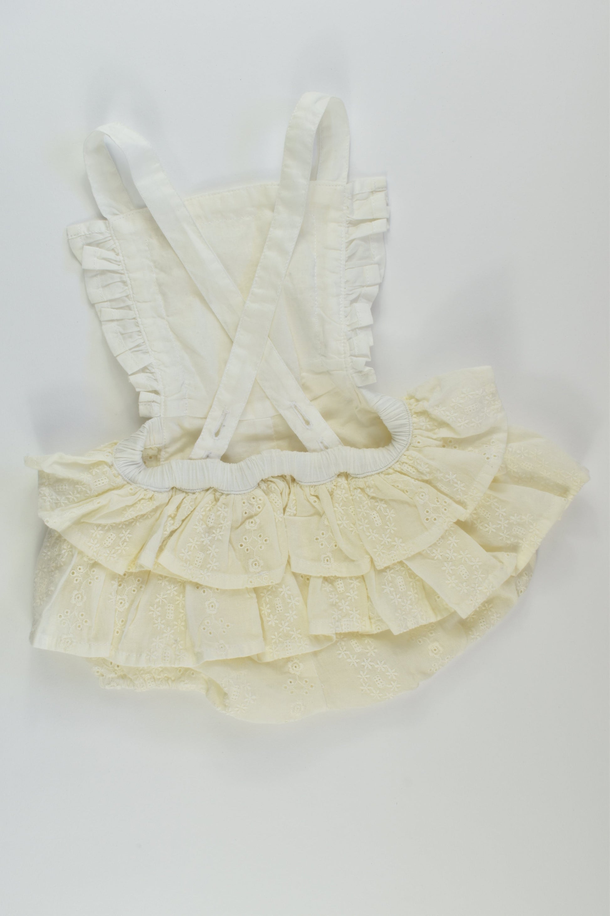 Little Wings Size 000 (3 months) Lace Bubble Romper