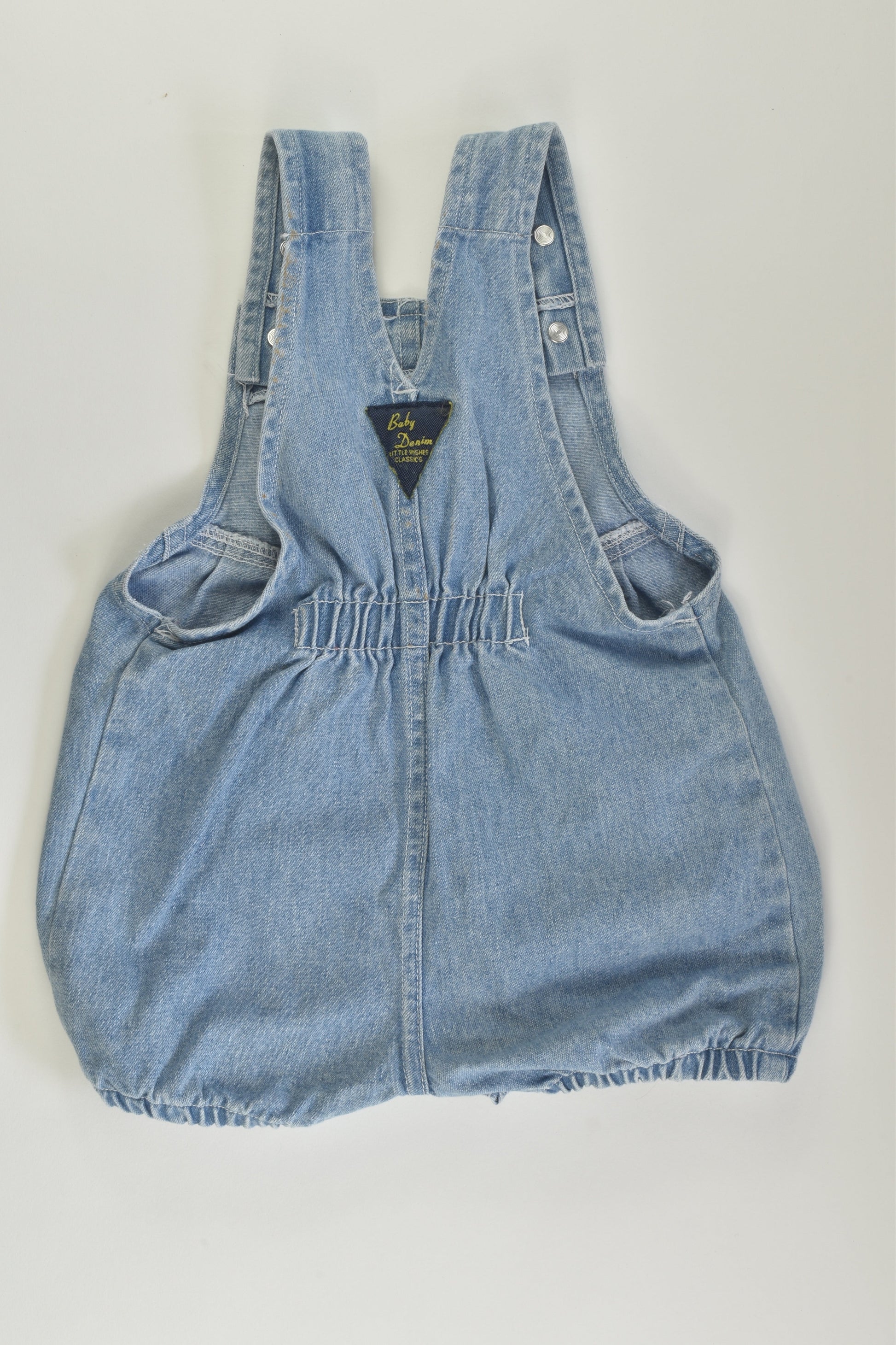 Little Wishes Size 00 Vintage Denim Bubble Romper