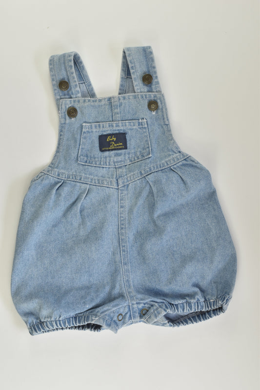 Little Wishes Size 00 Vintage Denim Bubble Romper