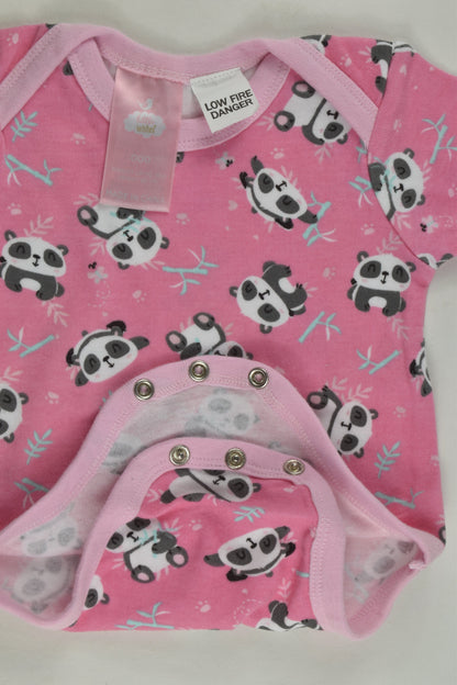 Little Wishes Size 000 Panda Bodysuit