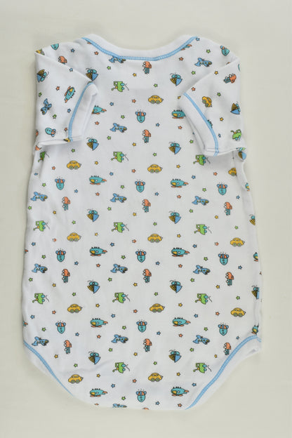 Little Wishes Size 1 Vehicles Bodysuit