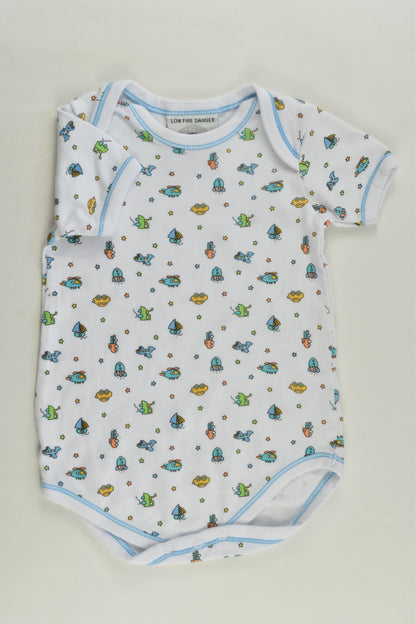 Little Wishes Size 1 Vehicles Bodysuit