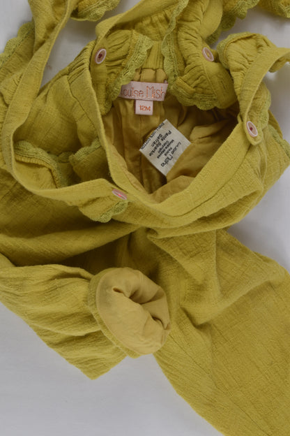 Louise Misha Size 0 (12 months) Lined Overalls