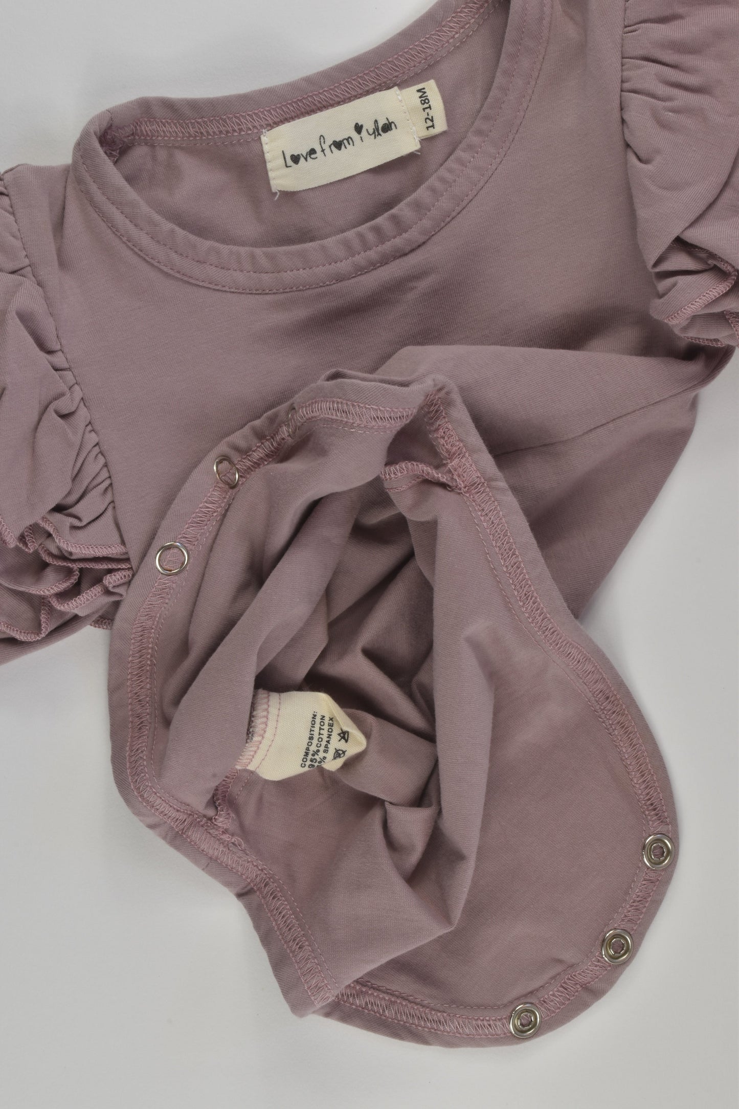 Love From Iylah Size 1 Ruffle Bodysuit