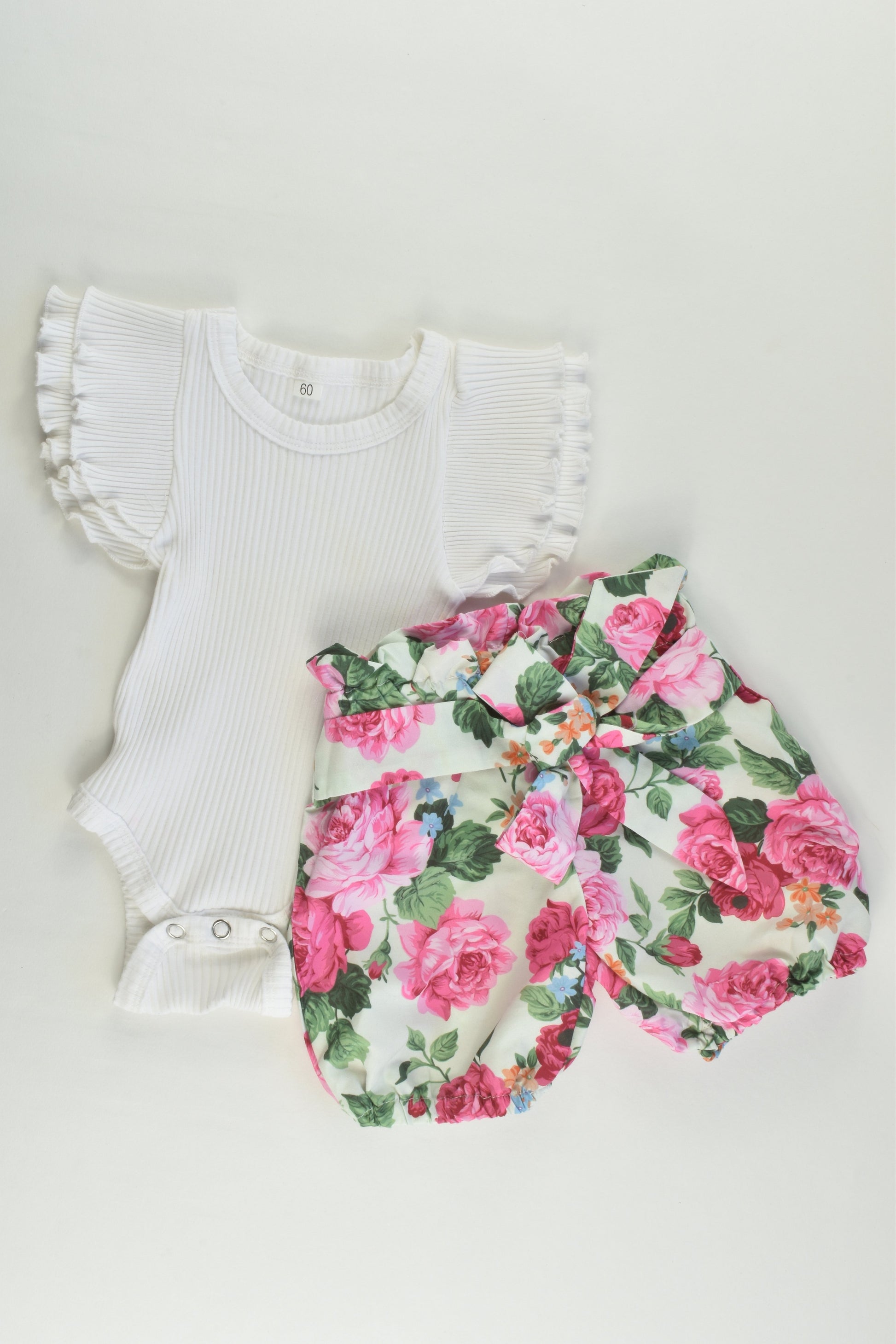 Love From Iylah Size approx 000 (60 cm) Bodysuit and Shorts