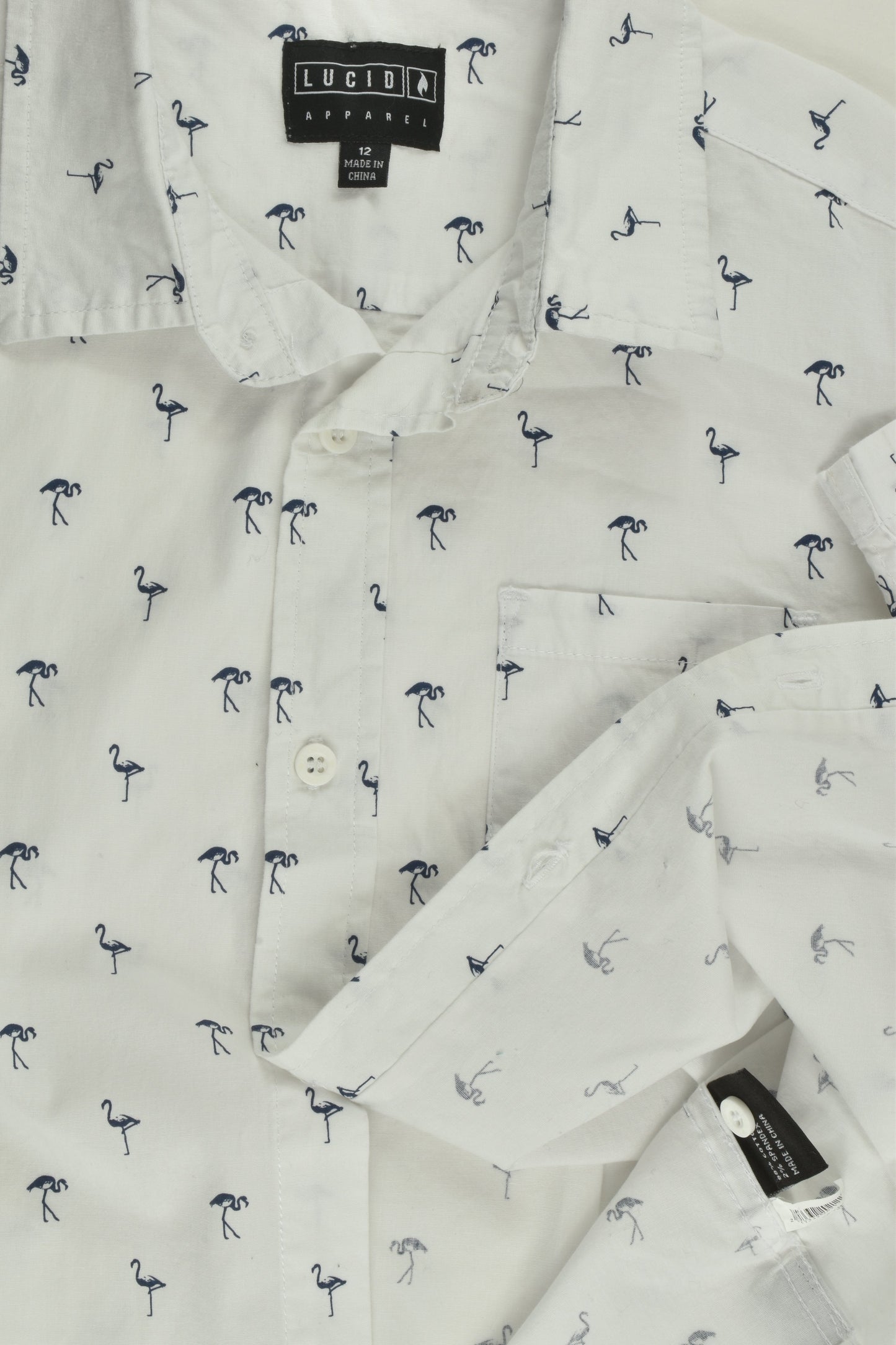 Lucid Size 12 Flamingo Shirt