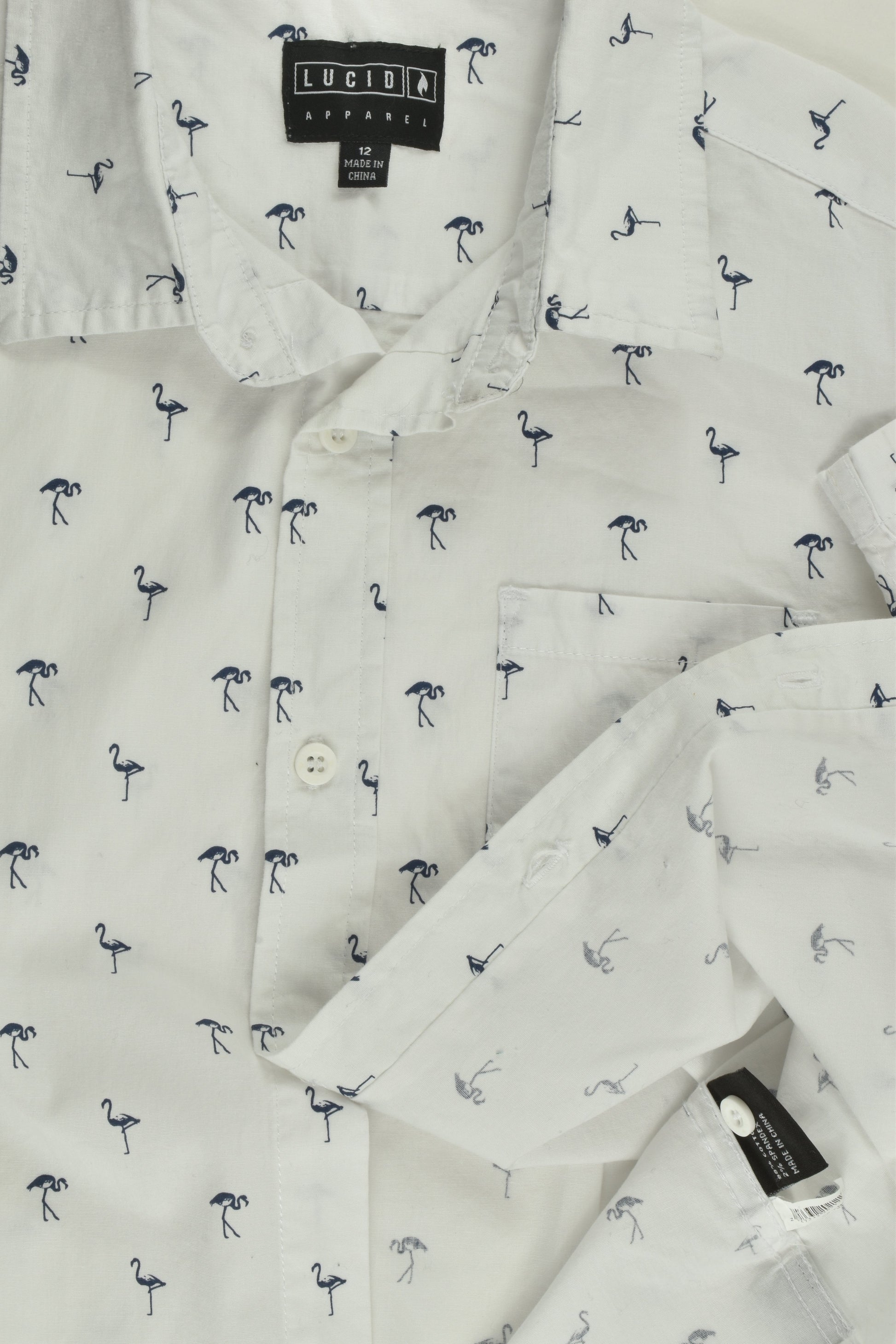 Lucid Size 12 Flamingo Shirt