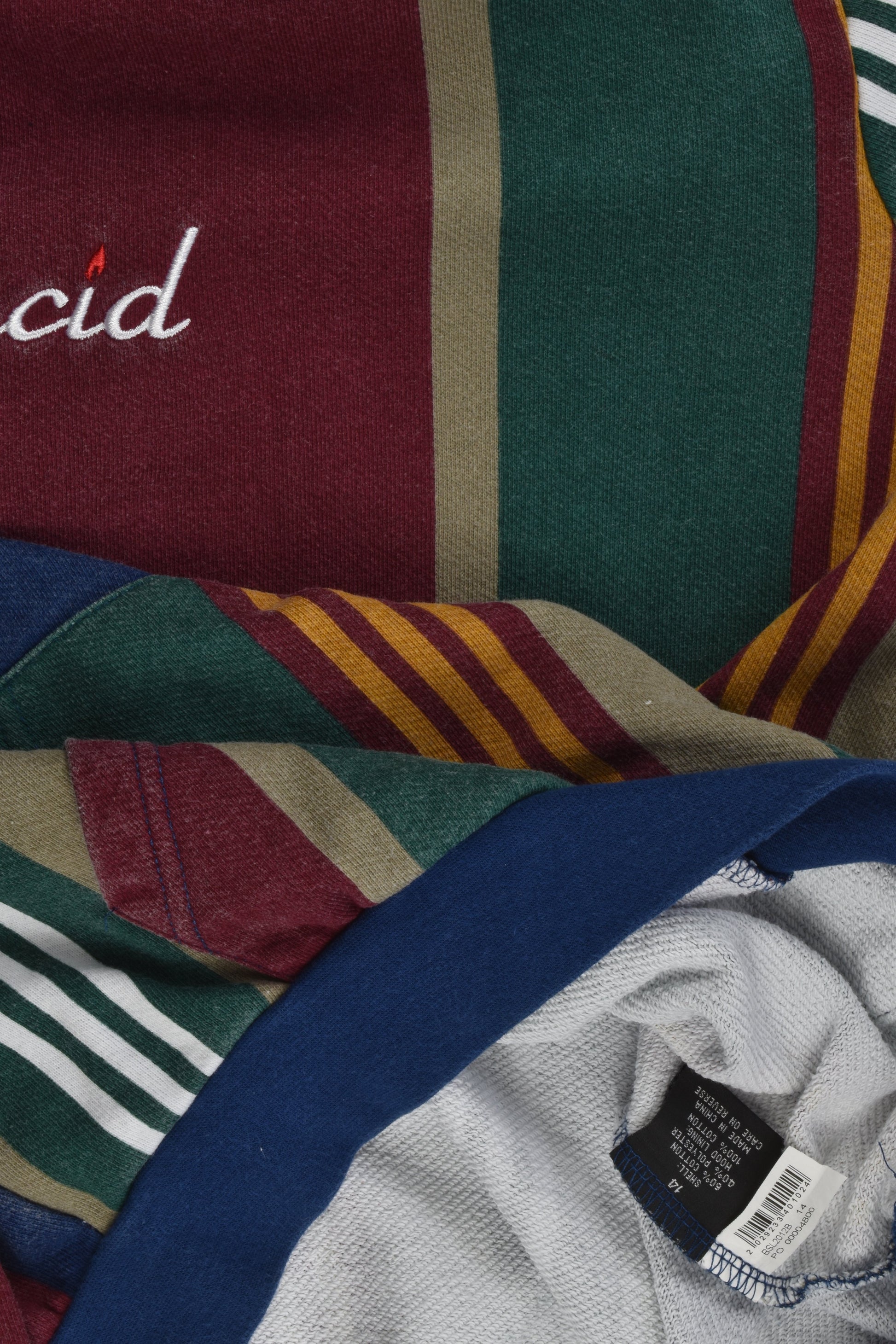 Lucid Size 14 Faded-look Hooded Jumper
