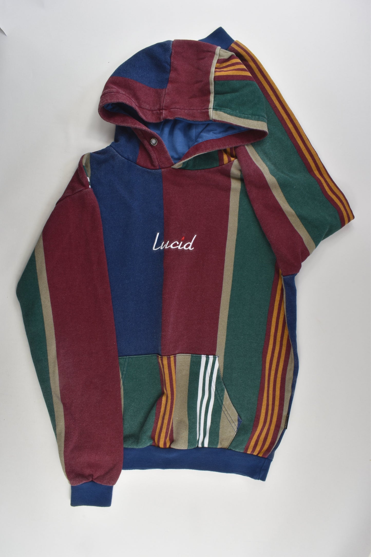 Lucid Size 14 Faded-look Hooded Jumper