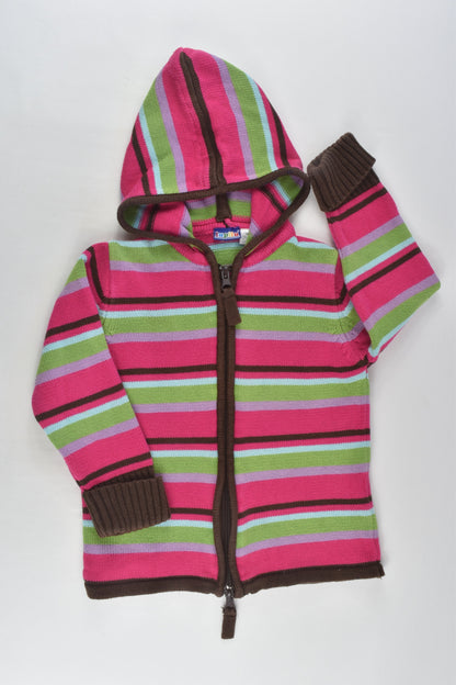 Lupilu Size 1-2 (86-92 cm) Striped Knit Zip Jumper