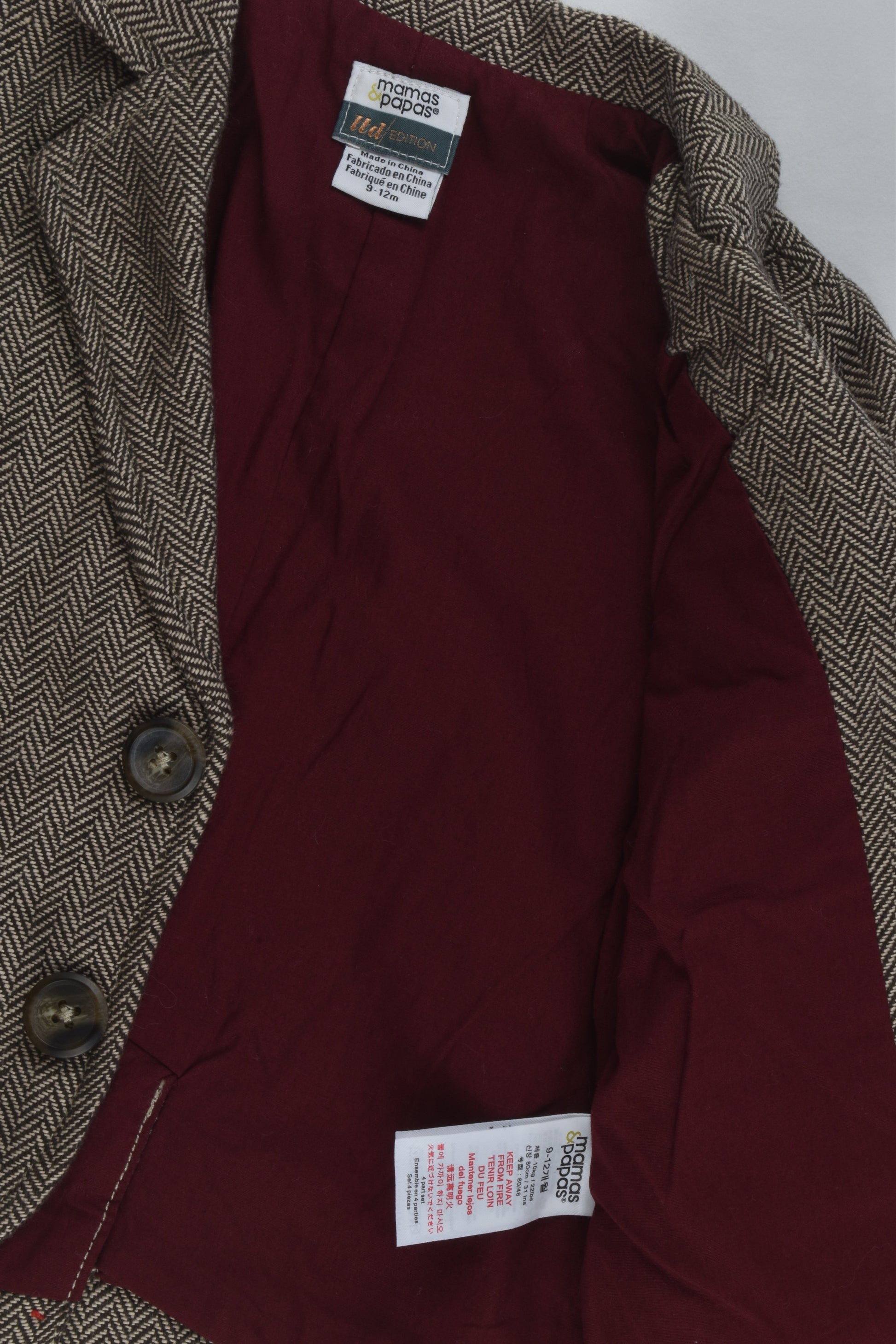 Mamas & Papas Size 0 (9-12 months) Blazer