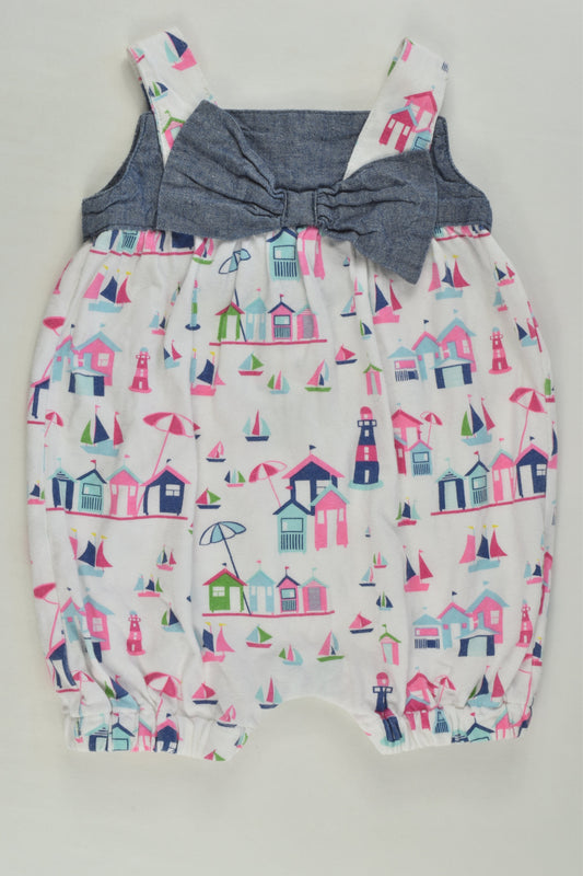 Mamas & Papas Size 000 (0-3 months) Beach Houses Short Romper