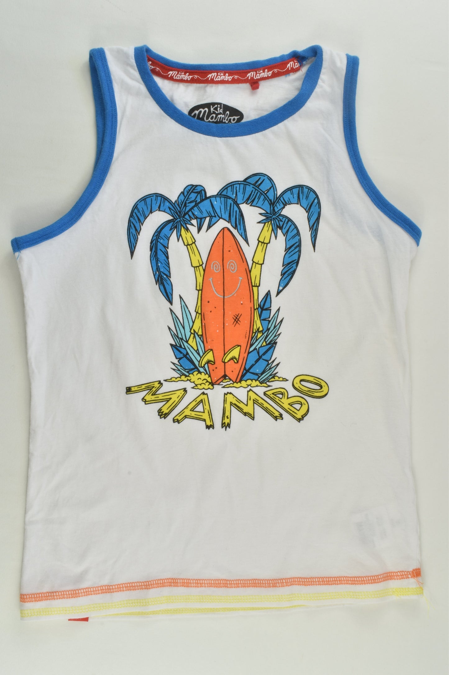 Mambo Size 6 Surfboard and Palm Tree Tank Top