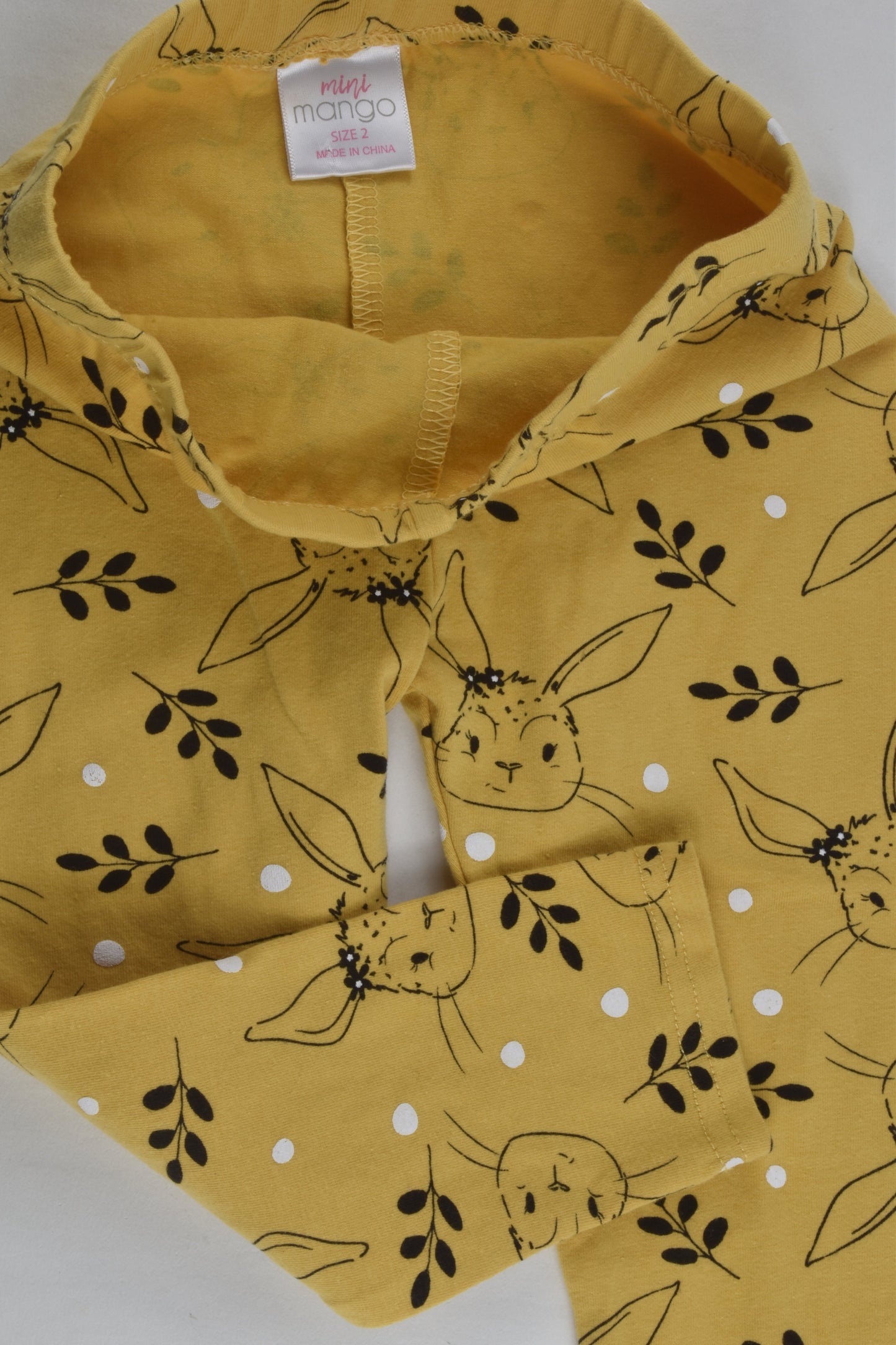 Mango Size 2 Bunny Leggings