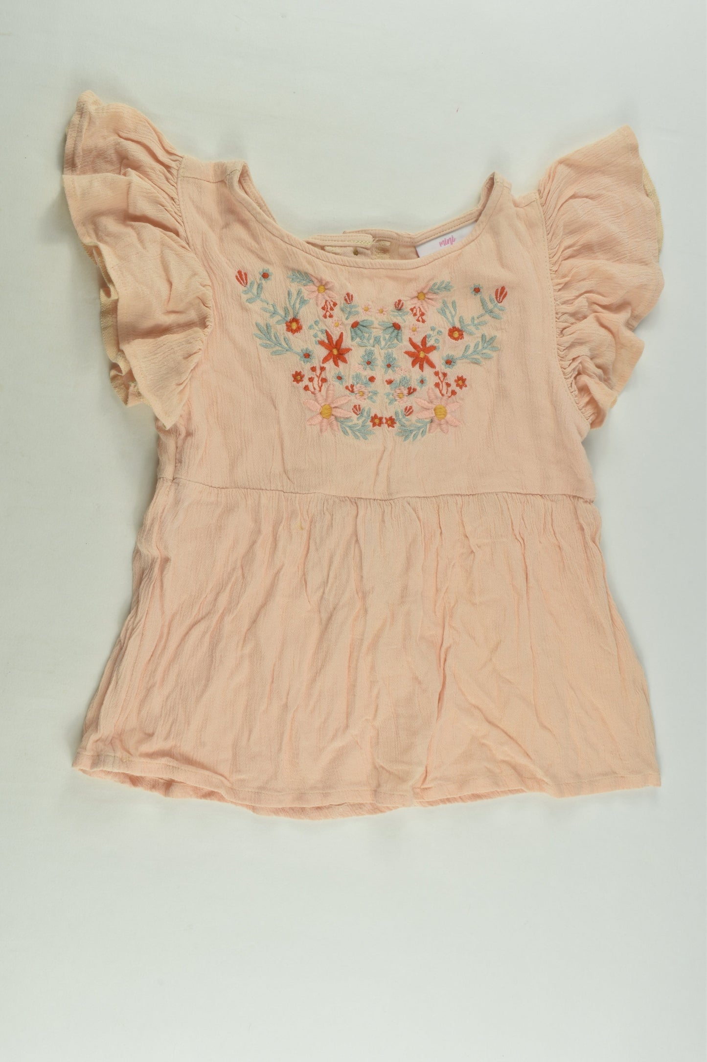 Mango Size 4 Embroidery Blouse