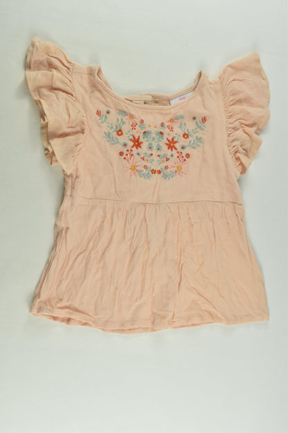 Mango Size 4 Embroidery Blouse