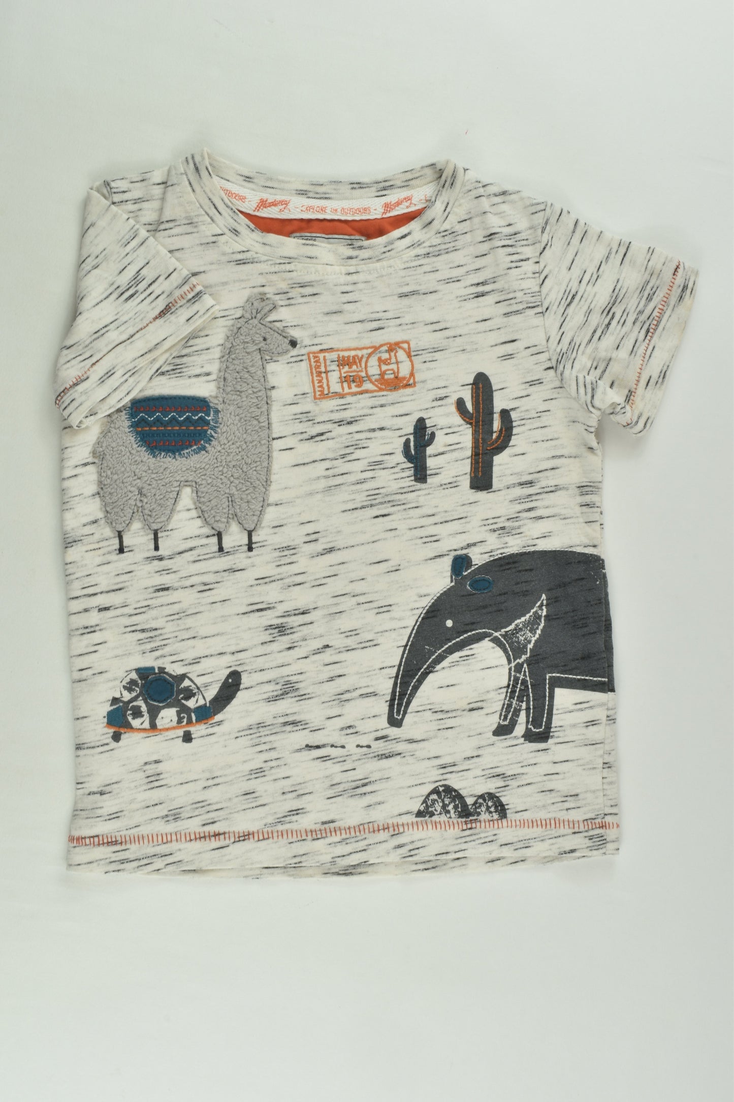 Mantaray by Debenhams Size 2 (18-24 months) Llama T-shirt