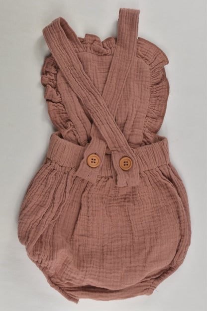 Mariboo Size 000-00 Muslin Bubble Romper