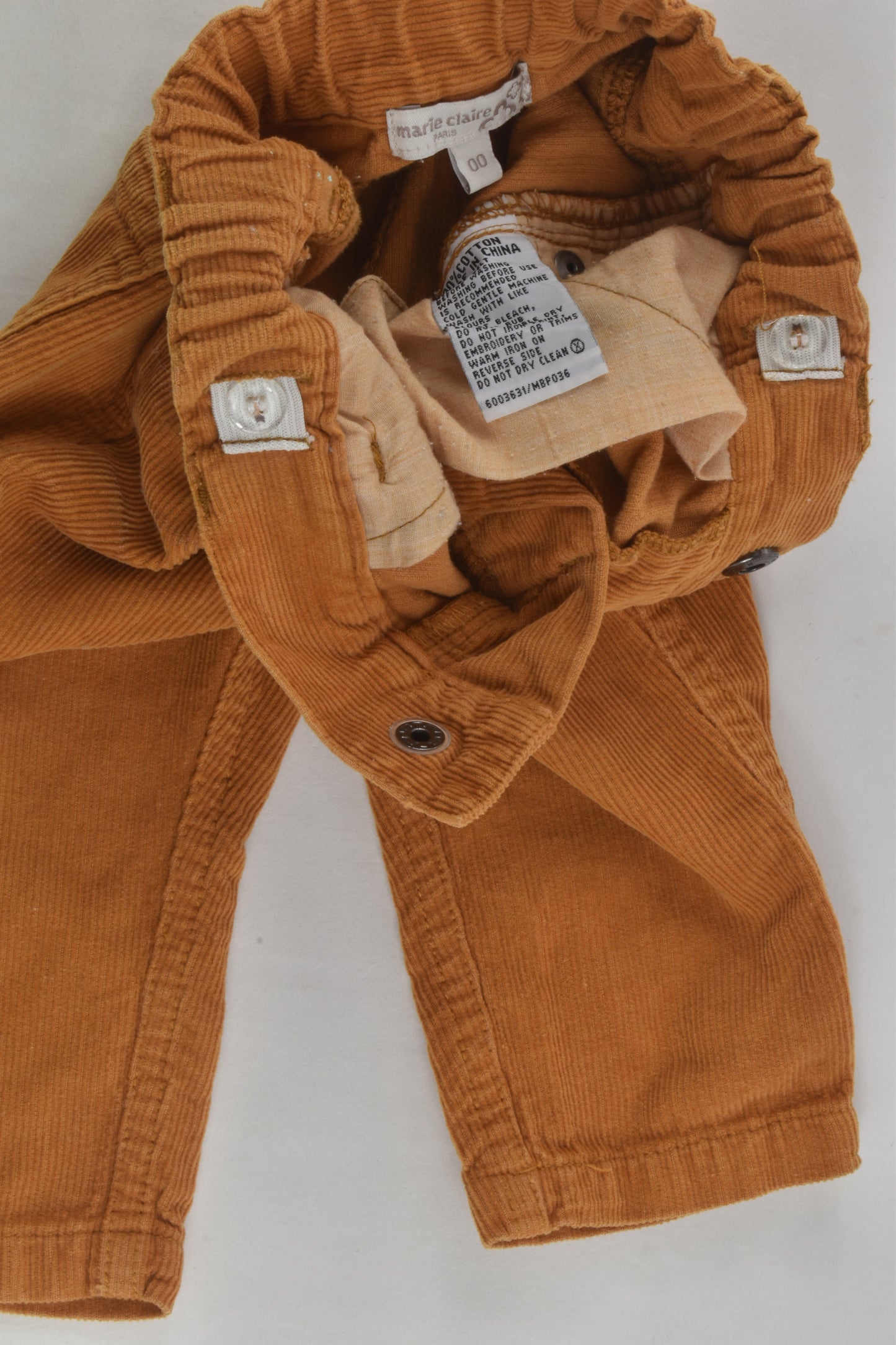 Marie Claire Paris Size 00 Cord Pants