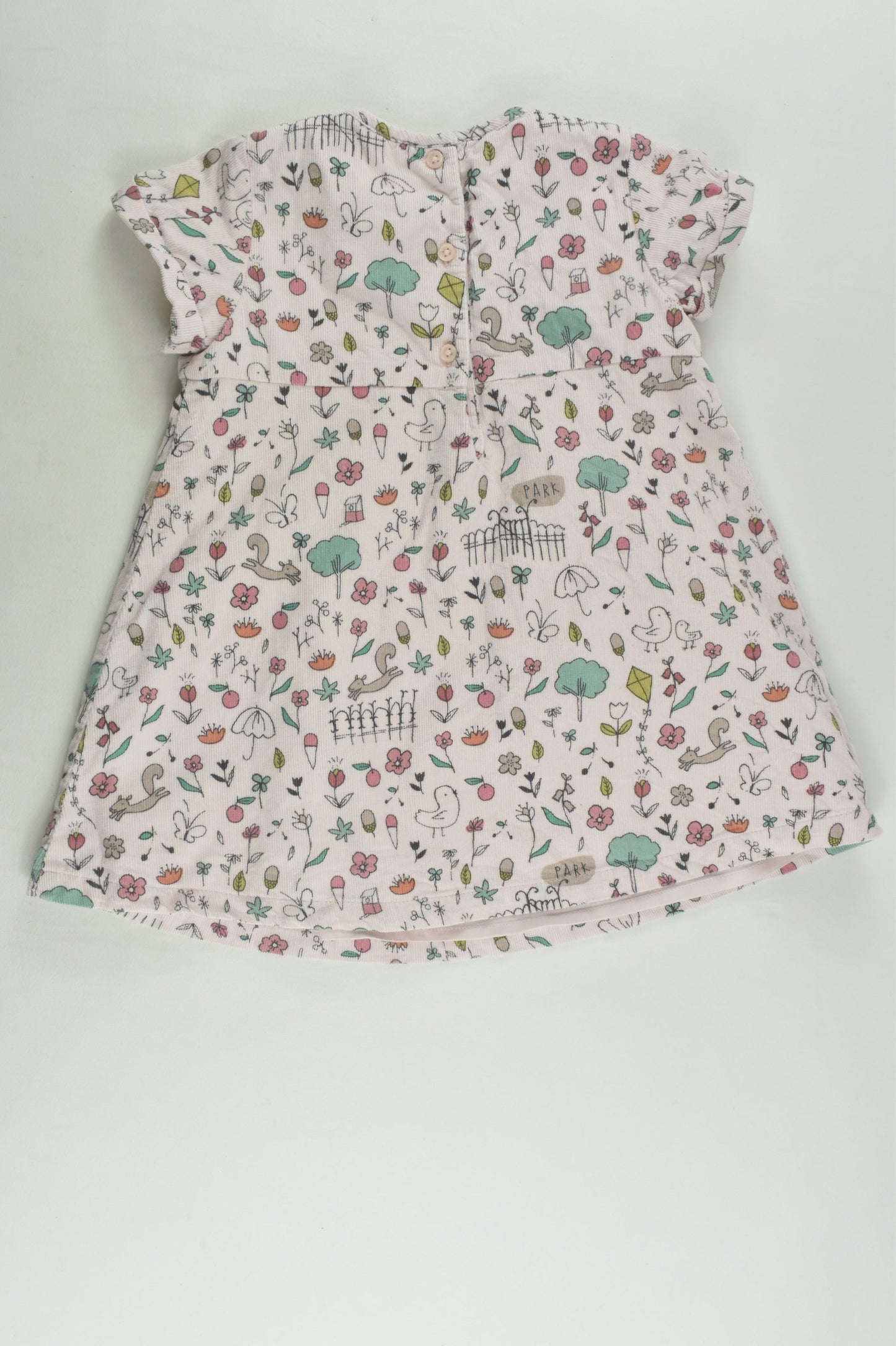 Marks & Spencer Size 0 (9-12 months) Lined Cord Dress