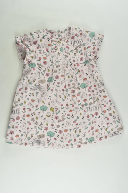 Marks & Spencer Size 0 (9-12 months) Lined Cord Dress