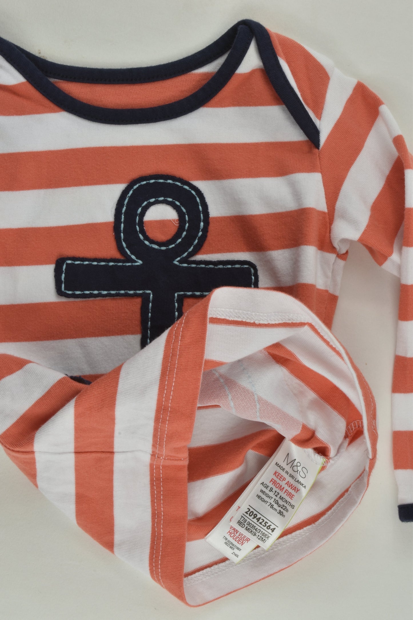 Marks & Spencer Size 0 (9-12 months) Nautical Top