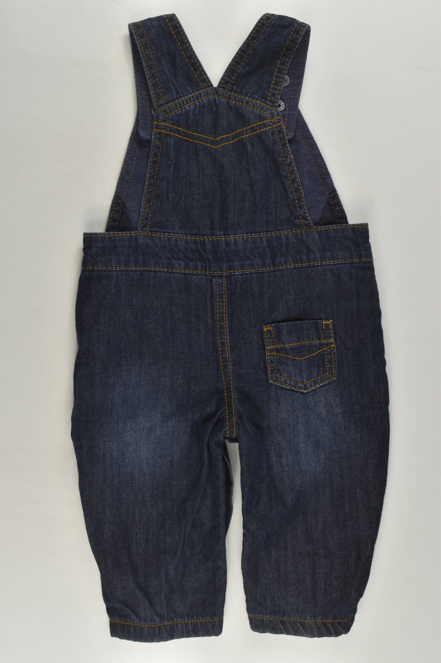 Marks & Spencer Size 00 (3-6 months) Dinosaur Denim Overalls