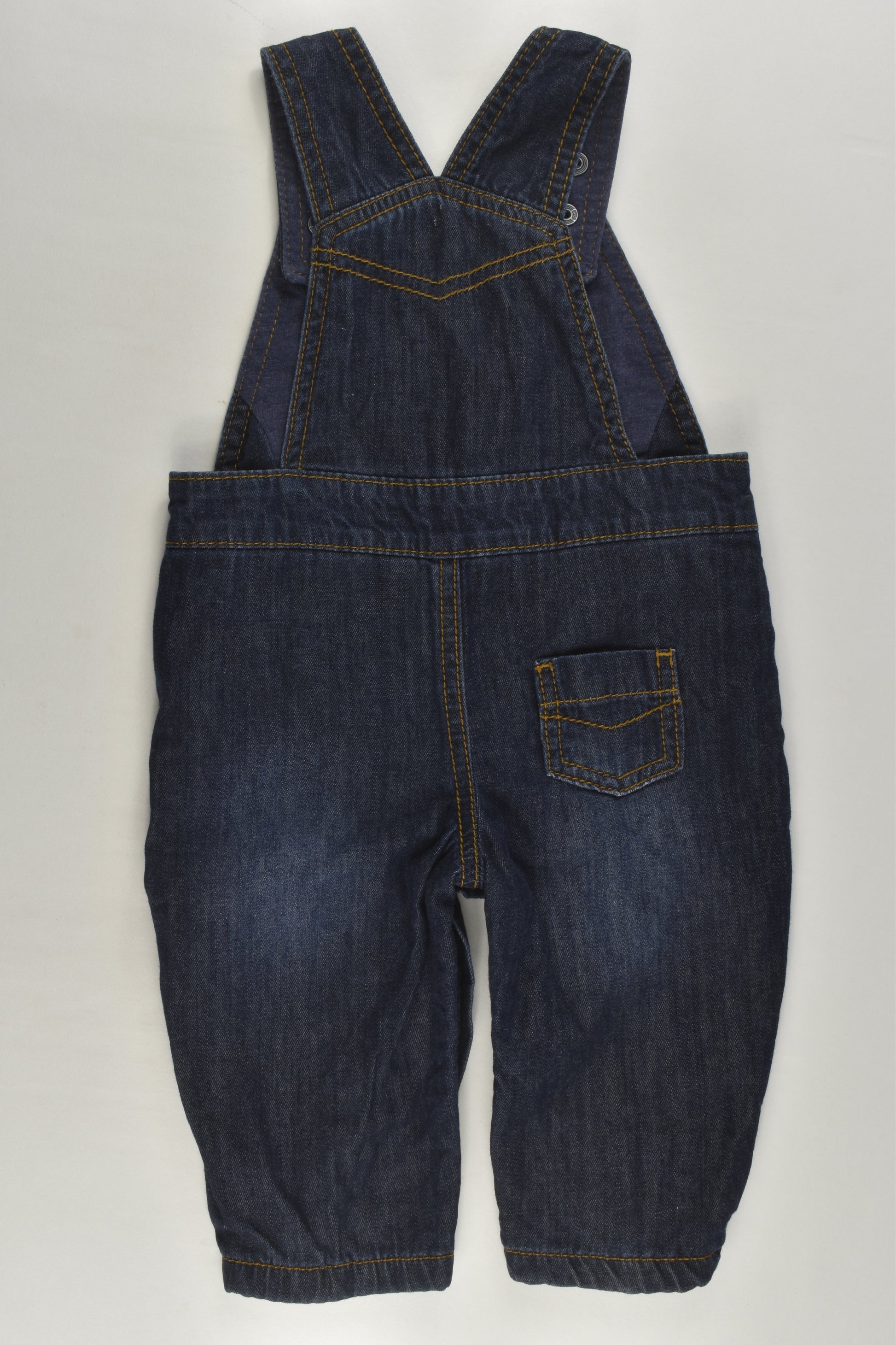 Marks & Spencer Size 00 (3-6 months) Dinosaur Denim Overalls
