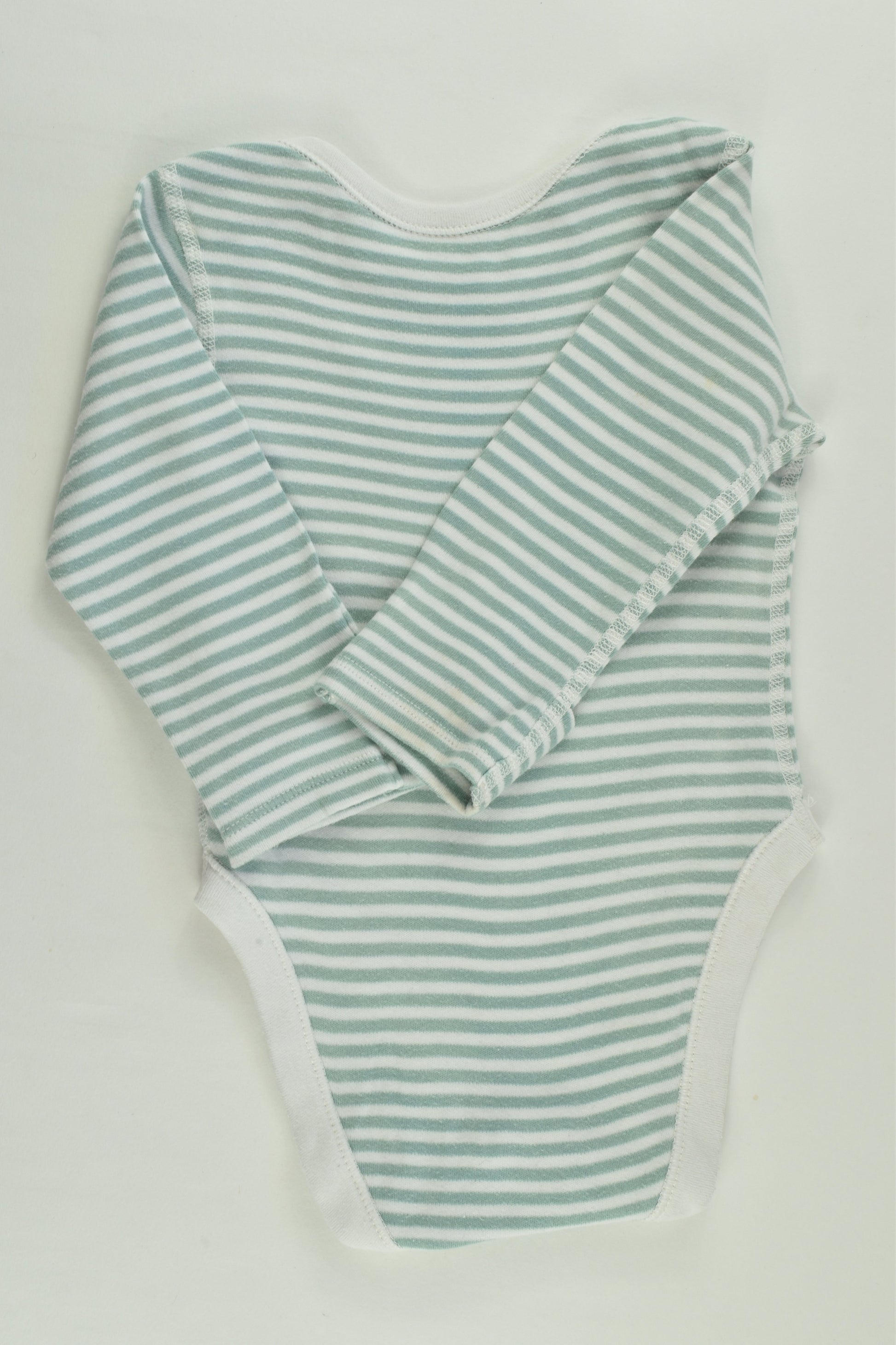 Marks & Spencer Size 00 (3-6 months) Striped Bodysuit