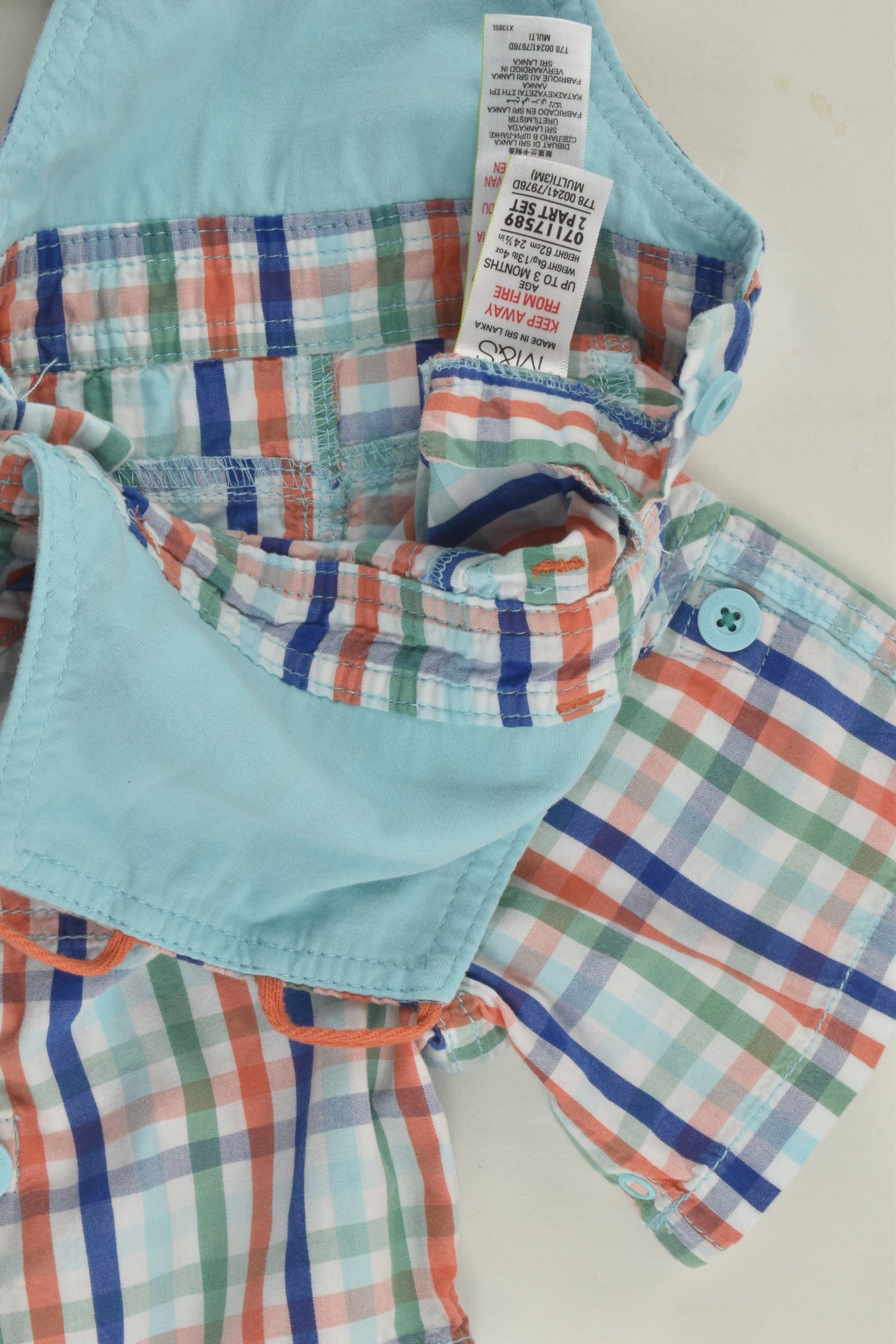 Marks & Spencer Size 000 (62 cm) Short Overalls