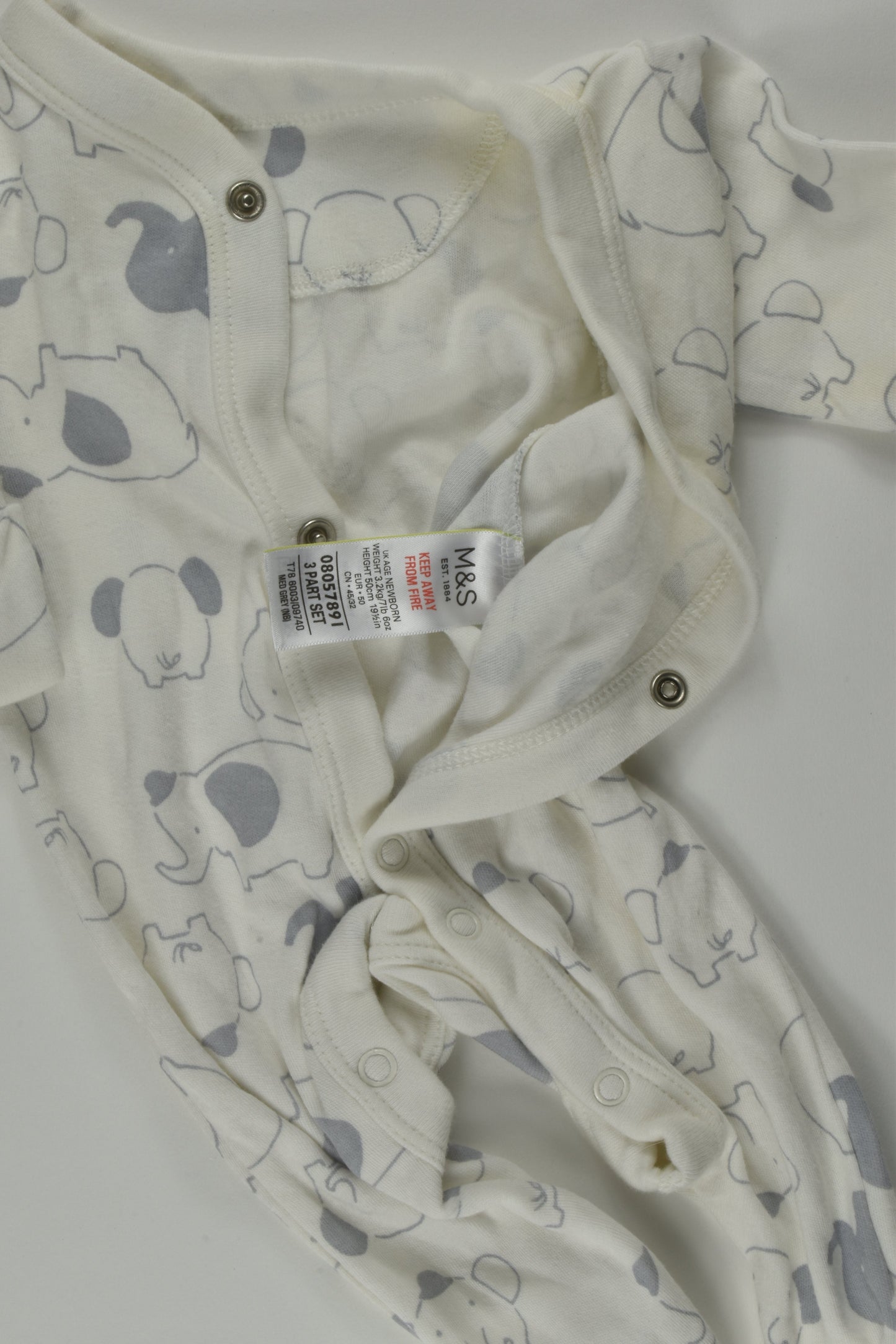 Marks & Spencer Size 0000 Elephant Romper